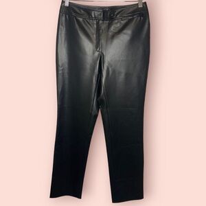 DKNY Women’s Slim  Pleather Trouser, Size 8